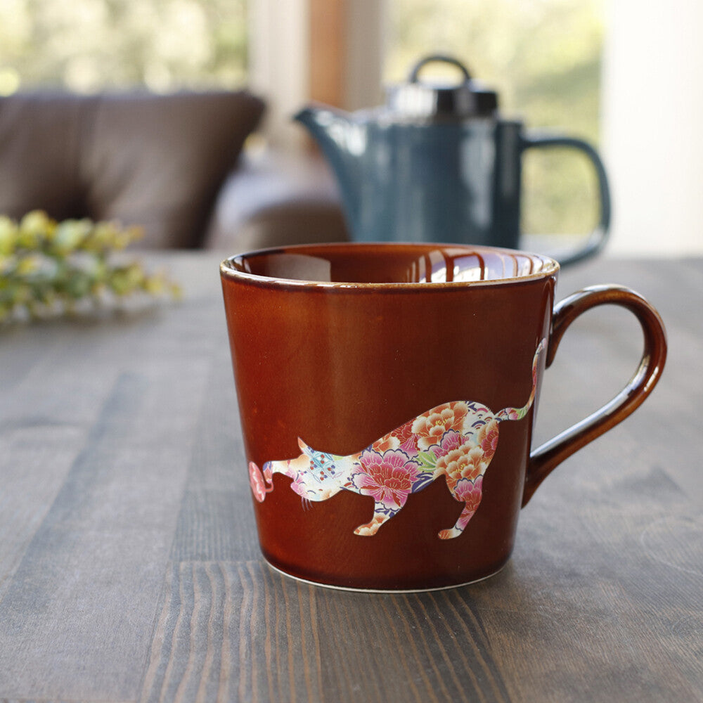 Magic Cat Mug — Color-Changing Heat Sensitive Mug | Mino Ware, Made in Japan
